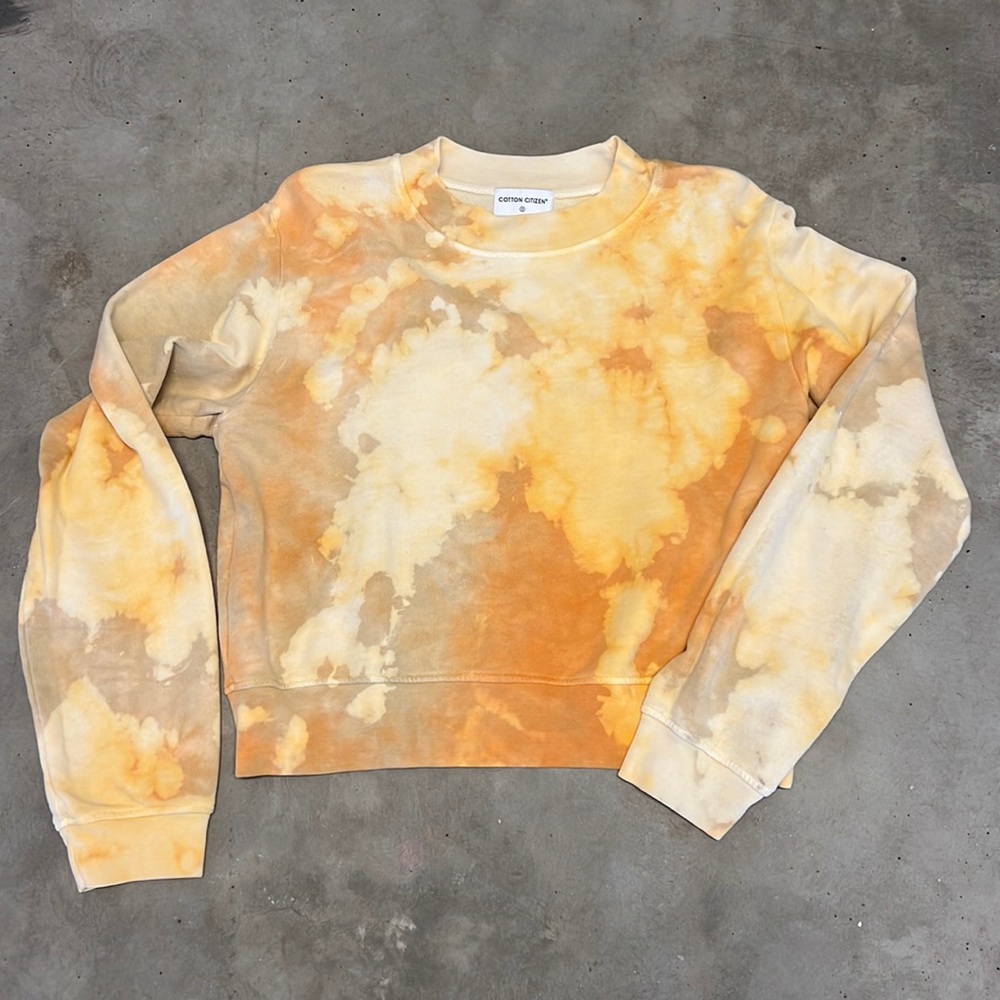 NWOT Cotton Citizen Yellow Dye Crewneck